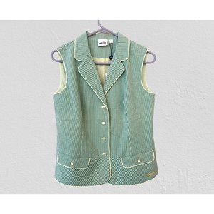 Ellesse Italia Sport Seersucker Golf Vest Women's Size Small